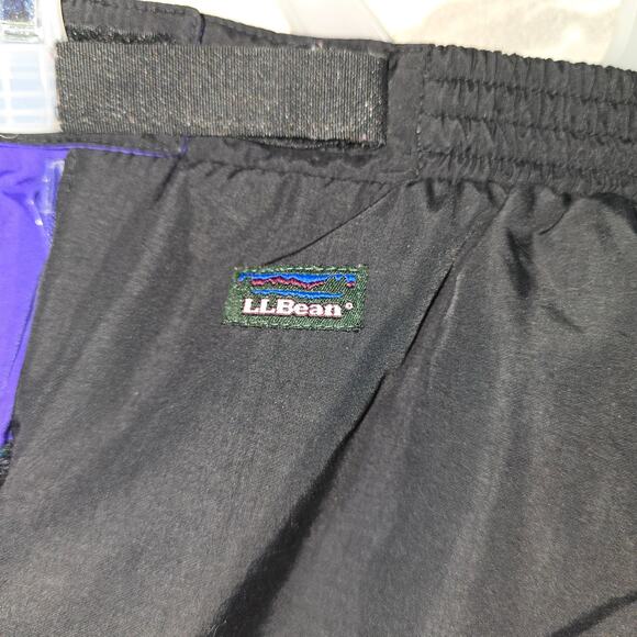 90s-Y2K Era Vintage LL Bean Black Snow Pants Kids Size S/8 - Picture 4 of 12